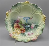 RS Prussia 10.5" bowl w/ fruit decor &