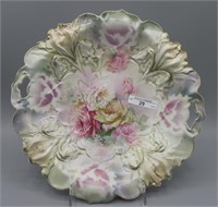 RS Prussia 11" iris mold floral cake plate,