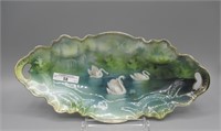 RS Prussia 13" Swans & Gazebo celery tray