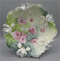 RS Prussia 10.5" iris mold floral bowl w