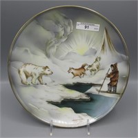 RS Prussia 9" Admiral Perry Plate w/ Polar Bear