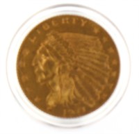 1911 Indian Head $2.50 Gold Quarter Eagle