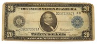 Series 1914 $20.00 Large Federal Reserve Note