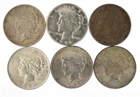 Mixed Date Peace Silver Dollar