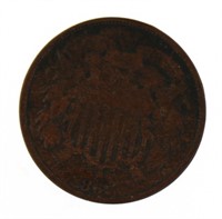 1867 Copper 2 Cent Piece *Better Date