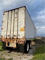 48' Dry Storage trailer by concrete steps *pickup