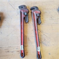 2-24" Ridgid Pipe Wrenches