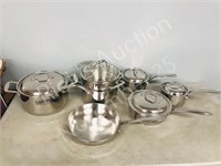 set of Lagostina pots & pans