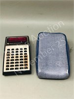 Texas Instruments TI-30 calculator in case