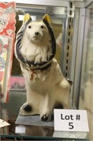 Chalkware Collie Dog: