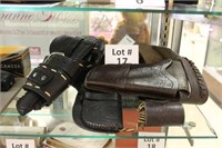 (3) Leather Gun Holsters: