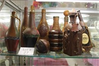 (8) Leather Bottles: