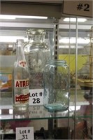 (3) Glass Bottles/Jars: