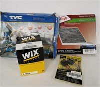 Air filters, oil filter,