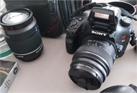 115 - SONY CAMERA WITH EXTRA LENSE