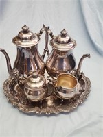 silverplate tea set