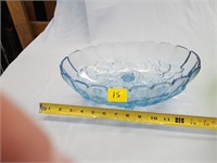 Aqua blue bowl