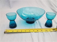 3 pcs. Aqua Glass