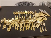 misc. gold color flat ware