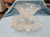 vintage 2 pcs. punch bowl and cups