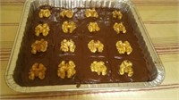 Brownies with Chocolate Icinig & walnuts By Pat