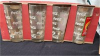 4 Coca Cola glasses