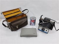 Land camera Kodak Polaroid 210 & valise