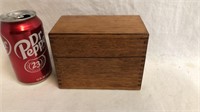 Antique oak recipe box