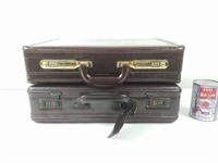 2 malettes/porte-documents en cuir