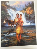 Chuck Ren Wilderness Child Numbered Print - Gray