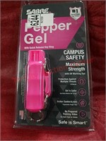Saber pepper gel with UV marking dye and key ring
