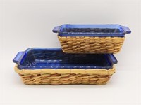 Blue Anchor Hocking Glass Casserole Dish and