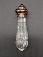 Small Glass Vile 4" (see pictures for markings of