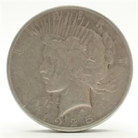 1925-P Peace Silver Dollar - F