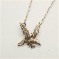 Sterling Silver Eagle Necklace