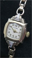 Ladies Central 7 Jewel Wrist Watch w/2 Diamonds