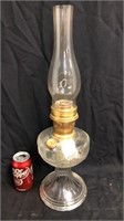 Clear Lincoln drape Aladdin oil lamp