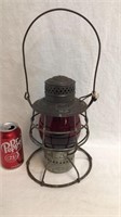 Antique railroad lantern from Santa Fe railroad