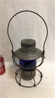 Antique railroad lantern from the AT&SF Railway