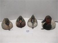 Country Traditions - 4 Wood Bird Carvings