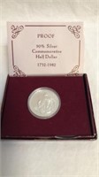 90% silver commemorative half dollar