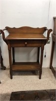 Antique wash stand with towel bars