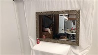Modern beveled mirror in frame 41 x 29