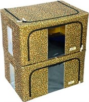 OrganizeMe Large Storage Cases(2pk) Leopard
•