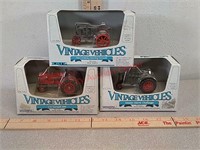 3 - 1/43 scale vintage Vehicles toy tractors