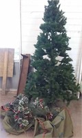4 piece  7ft Christmas Tree in bag with foot