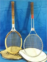 Two Wilson tennis racquets