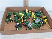 1/64 scale John Deere toy tractors