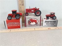 3 - Case IH small toy tractors