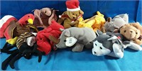 10 original "as new" beannie babies with tags